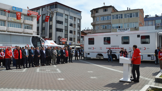 Havza'da kan bağışı kampanyası