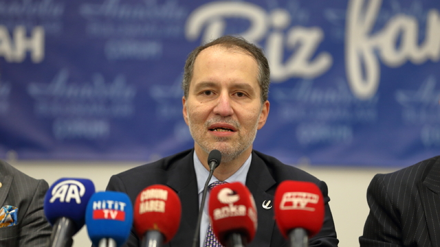 Yeniden Refah Partisi Genel Başkanı Erbakan, Çorum'da konuştu: