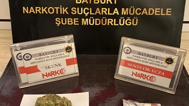 Bayburt'ta uyuşturucu madde ele geçirildi