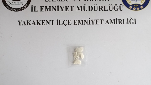 Samsun'da 16,6 gram taş kokain ele geçirildi