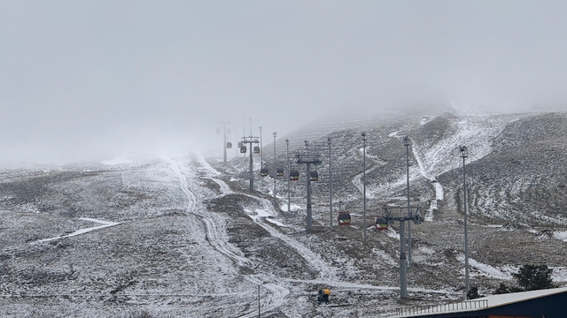 Erciyes'e nisan karı