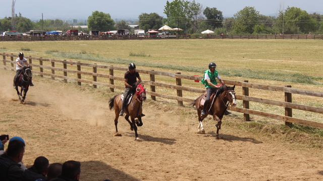 Ödemiş'te rahvan at yarışları yapıldı