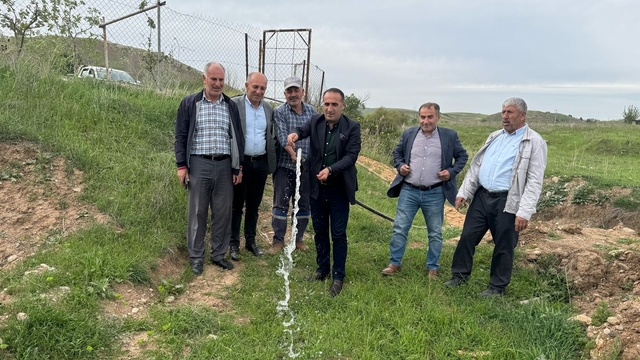 Kayabağlar'da açılan 3 sondaj kuyusunda içme suyuna ulaşıldı