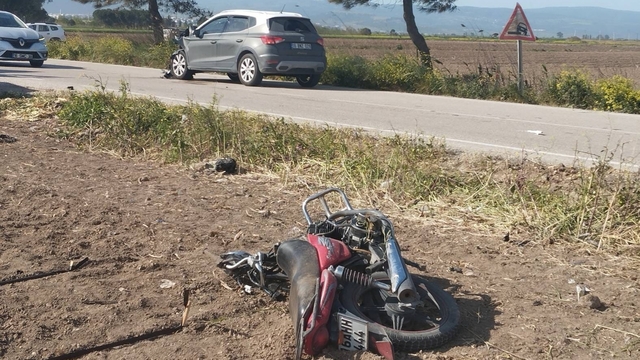 Bursa'da otomobille çarpışan motosikletin sürücüsü öldü