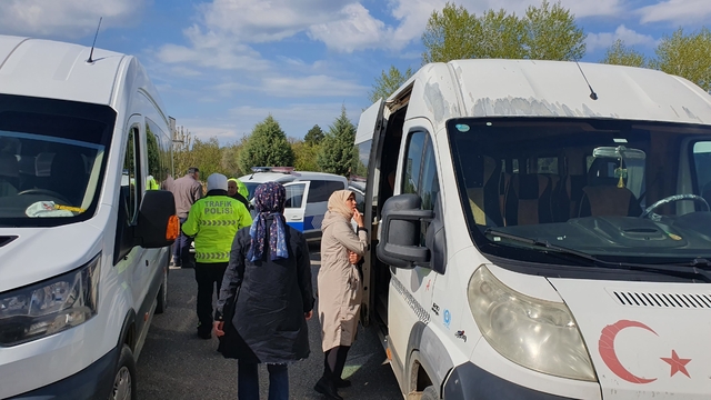 Hüyük'te okul servisleri denetlendi