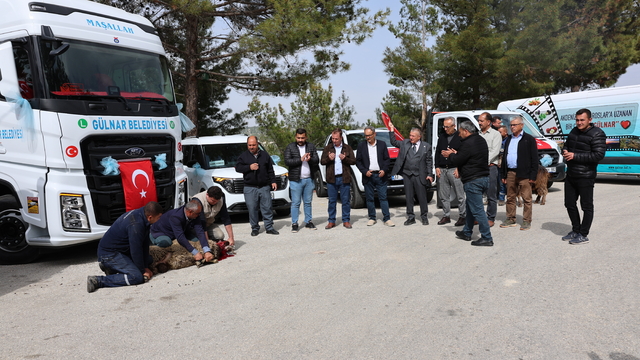 Gülnar Belediyesince 9 araç hizmete sunuldu