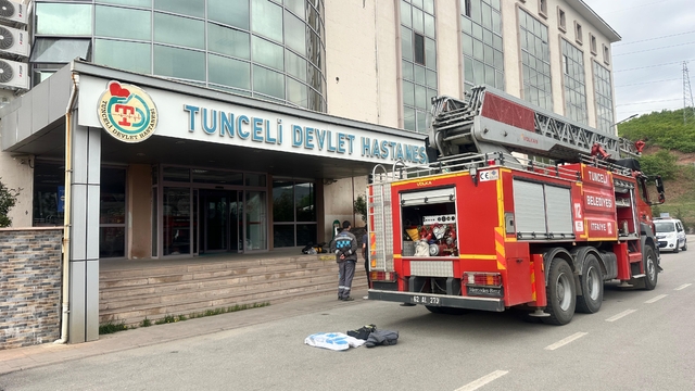 Tunceli Devlet Hastanesi'nde yangın; hastalar tahliye edildi