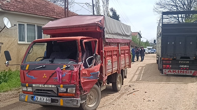 Bilecik'te kamyonla kamyonetin çarpışması sonucu 1 kişi yaralandı