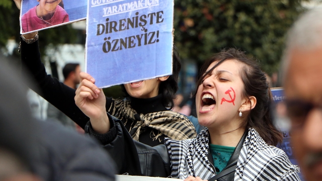 Bolu'da halaylı 1 Mayıs kutlaması