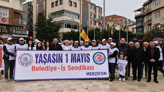Merzifon'da 1 Mayıs Emek ve Dayanışma Günü kutlandı