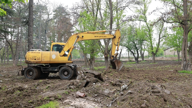 Tokat'ta yeni "Millet Bahçesi" yapımı çalışmaları devam ediyor