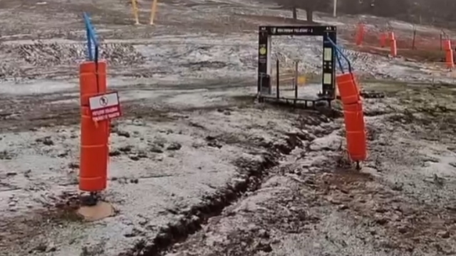 Uludağ'a mayıs ayında kar yağdı