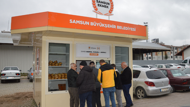 Havza'da "Samsun Ekmek" satış noktası açıldı