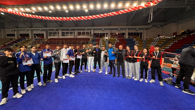 Kayserili muaythai sporcuları, Türkiye şampiyonasından 13 madalyayla döndü