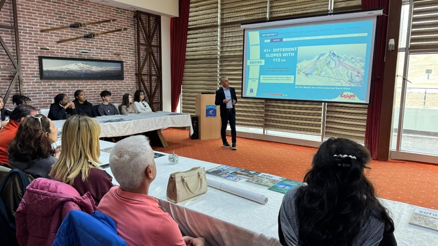 Erasmus öğrencileri Erciyes'i gezdi