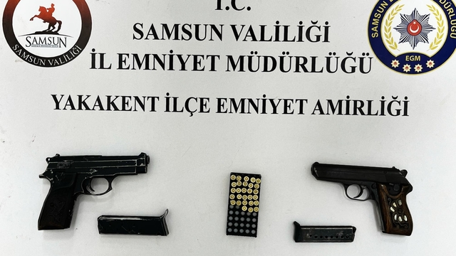 Samsun'da silah kaçakçılığı operasyonunda 2 kişi yakalandı