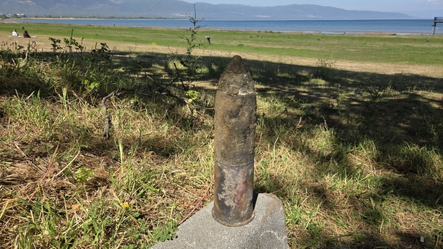 İznik Gölü'nde piknik yapan çocuğun bulduğu 1916 Alman yapımı top mermisi imha edildi
