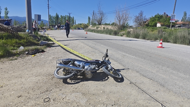 Kütahya'da duvara çarpan motosikletin sürücüsü ağır yaralandı