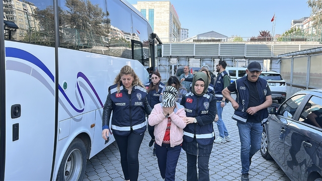 Samsun'da fuhuş operasyonunda 7 zanlı yakalandı