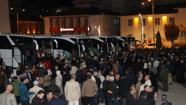 Yozgat'ta hacı adayları kutsal topraklara uğurlandı