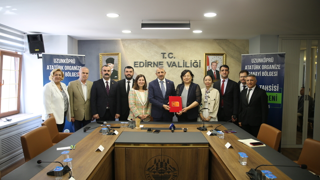 Çinli firma Türk ortağıyla Edirne'de rüzgar türbini parçaları üretecek