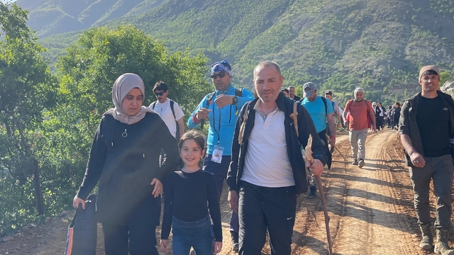 Elazığ'da doğa yürüyüşü düzenlendi