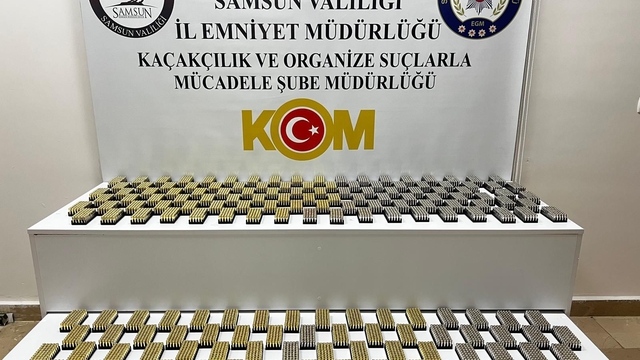 Samsun'da kayıt dışı 8 bin 500 tabanca fişeği ele geçirildi