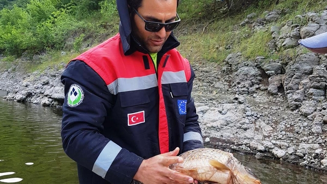 Samsun'da ekipler su kaynaklarında kaçak avcılığı önlemeye çalışıyor