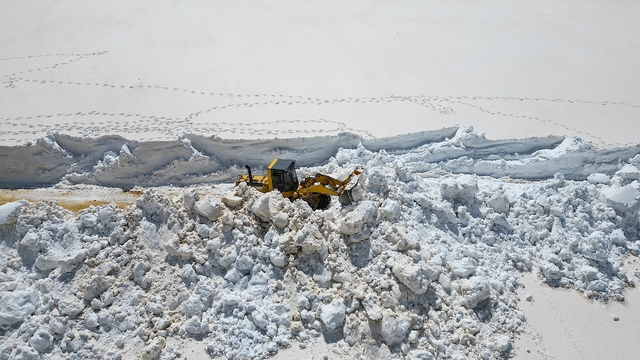 Soğanlı Dağları'nda mayısta karla mücadele
