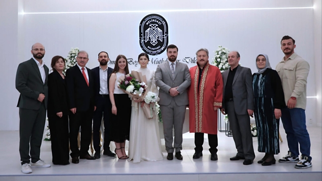Melikgazi Belediyesinin yenilenen nikah salonunda bir günde 60 nikah kıyıldı