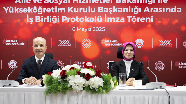 Aile ve Sosyal Hizmetler Bakanlığı ile YÖK arasında "İş Birliği Protokolü" imzalandı