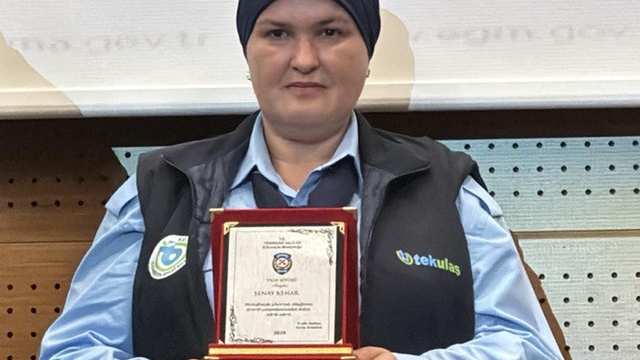 Tekirdağ'da yılın şoförü Şenay Kenar seçildi