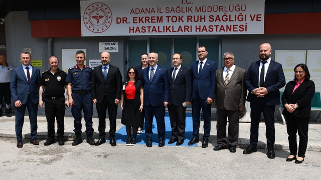 Adana Valisi Köşger Dr. Ekrem Tok Ruh Sağlığı ve Hastalıkları Hastanesini ziyaret etti