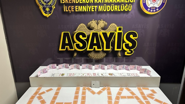 Hatay'da kumar oynayan 3 kişiye 27 bin 741 lira ceza