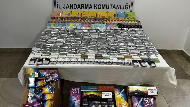 Manavgat'ta kaçak tütün ürünleri ve elektronik sigara operasyonu