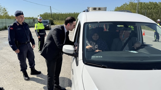 Kaymakam Beyazıt, trafik denetimlerine katıldı