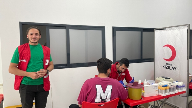 Konya'da üniversite öğrencileri kan bağışı yaptı