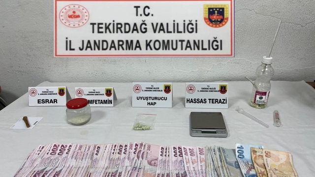 Tekirdağ'da uyuşturucuyla yakalanan 5 şüpheli gözaltına alındı