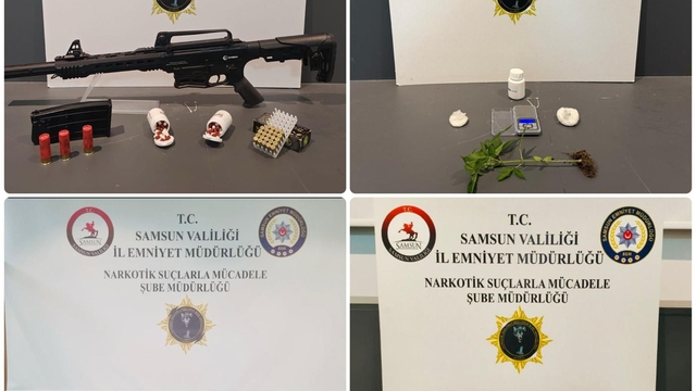 Samsun'da uyuşturucu operasyonunda 4 zanlı yakalandı