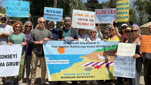 Bodrum'da 'Kıyılar halkındır' eylemi