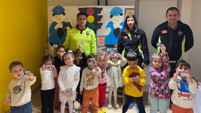 Beypazarı'nda çocuklara trafik eğitim verildi