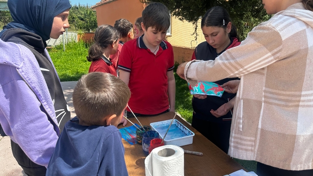 Bafra Gençlik Merkezi'nden okul ziyareti ve anma programı düzenlendi