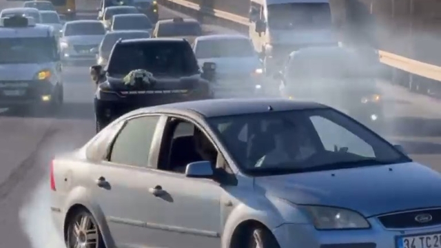 Düğün konvoyunda drift yapan sürücüye 46 bin TL ceza