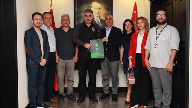 Yeşilay Mersin Şubesinden, İl Emniyet Müdürü Karabörk'e ziyaret
