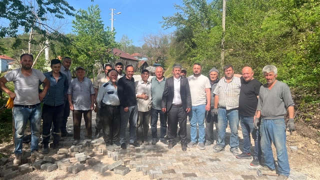 Yığılca'da altyapı ve çevre düzenleme çalışmaları sürüyor