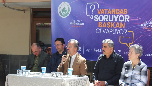 Ağın'da "Vatandaş soruyor başkan cevaplıyor" programı düzenledi