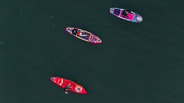 Mogan Gölü'nde Sup Board eğitimi yapıldı