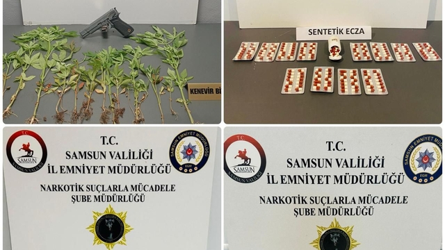 Samsun'da uyuşturucu operasyonunda 4 şüpheli yakalandı