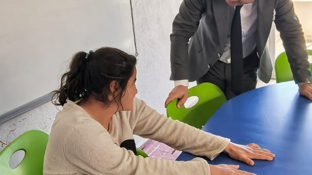 İŞKUR Mardin İl Müdürü Mahmut Batur, engelli bireylerle bir araya geldi