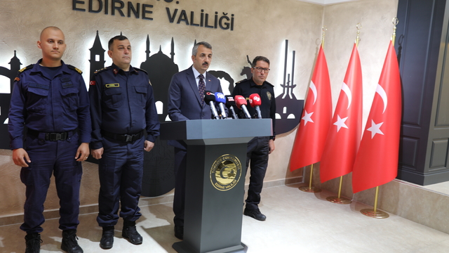 Edirne Valisi Sezer, kentteki suç ve suçlularla mücadele çalışmalarını anlattı: